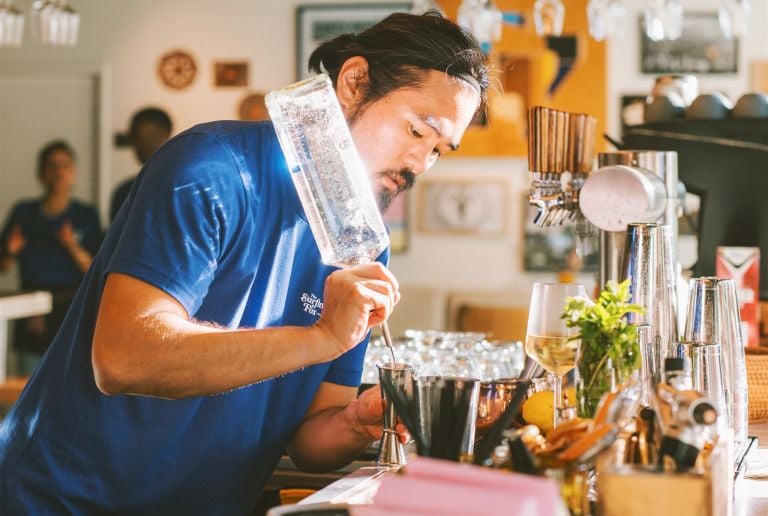 Bartneder at The Surfing Fox is making a signature foxtail.